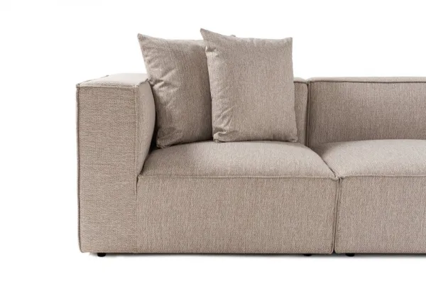 Hanah Home Rohová sedací souprava Sora 430 cm pískově béžová pravá