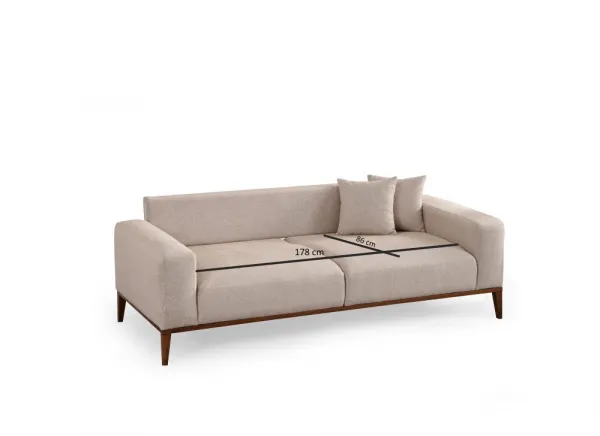 Trojmiestna rozkladacia pohovka Sinor 3 Seater - Beige