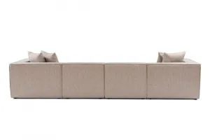 Hanah Home Rohová sedací souprava Sora 430 cm pískově béžová pravá