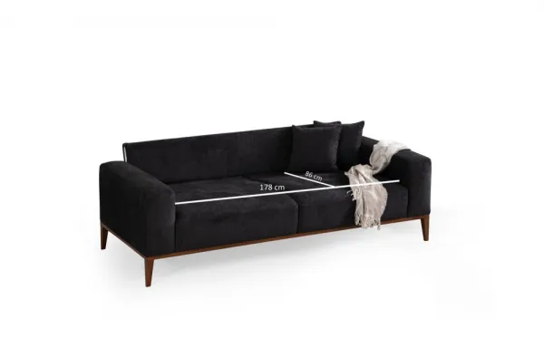 Trojmiestna rozkladacia pohovka Sinor 3 Seater - Anthracite