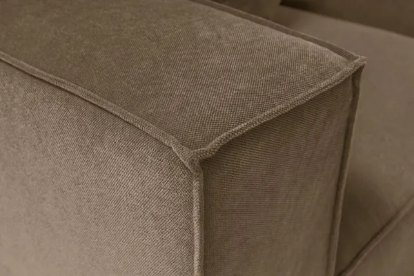 Hanah Home Rohová sedací souprava Sora 430 cm hnědá pravá