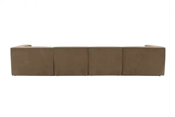 Hanah Home Rohová sedací souprava Sora 430 cm hnědá pravá