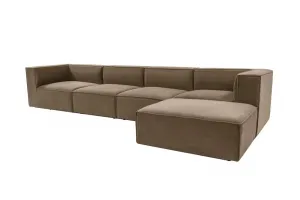 Hanah Home Rohová sedací souprava Sora 430 cm hnědá pravá