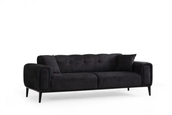 Trojmiestna rozkladacia pohovka Athena 3 Seater - Black
