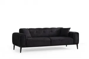 Trojmiestna rozkladacia pohovka Athena 3 Seater - Black