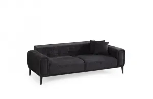 Trojmiestna rozkladacia pohovka Athena 3 Seater - Black