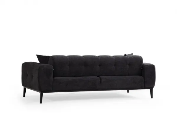 Trojmiestna rozkladacia pohovka Athena 3 Seater - Black