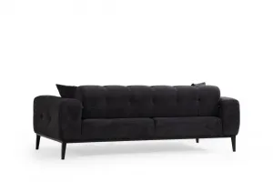 Trojmiestna rozkladacia pohovka Athena 3 Seater - Black