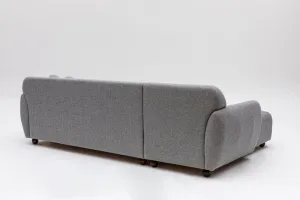 Hanah Home Rohová sedací souprava Eddy 273 cm světle šedá levá