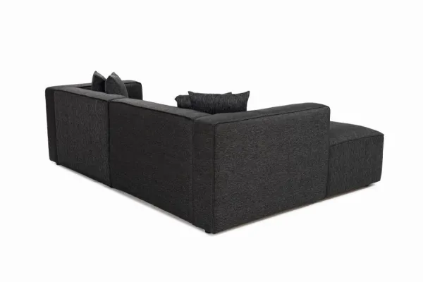 Rohová sedacia súprava / Rohová pohovka Mora XL Corner Right (L1-CHLRight) - Anthracite