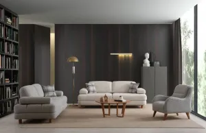 Kreslo ušiak Nice Bergere - Cream, Blue