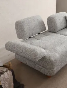 Trojmiestna rozkladacia pohovka Nice 3 Seater - Cream, Blue