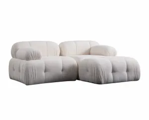 Rohová sedacia súprava / Rohová pohovka Petite 2 - White