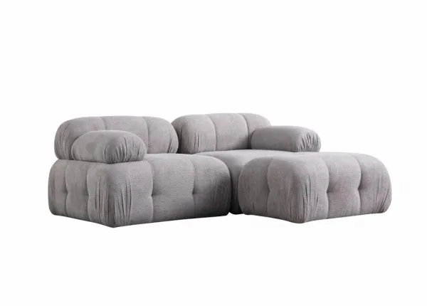Rohová sedacia súprava / Rohová pohovka Petite 2 - Light Grey