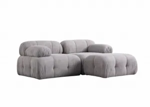 Rohová sedacia súprava / Rohová pohovka Petite 2 - Light Grey