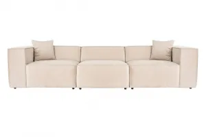 Trojmiestna pohovka Lora 3 Seater - Cream