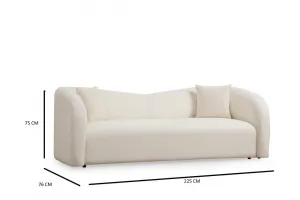 Trojmiestna pohovka Asos Cream - 3