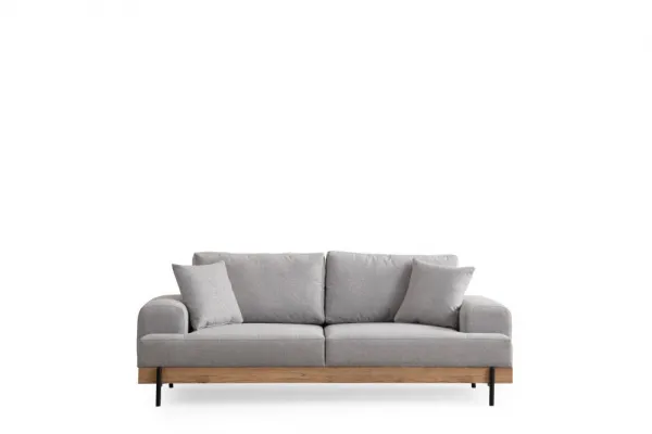 Trojmiestna pohovka Eti Oak 3 Seater -Grey