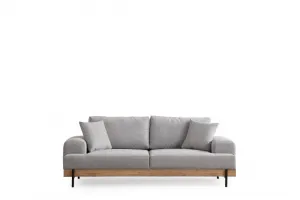 Trojmiestna pohovka Eti Oak 3 Seater -Grey