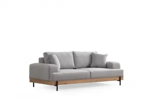 Trojmiestna pohovka Eti Oak 3 Seater -Grey