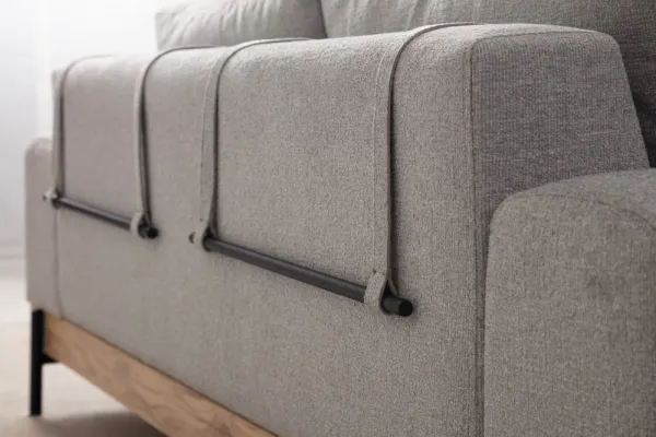Trojmiestna pohovka Eti Oak 3 Seater -Grey