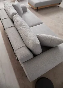 Trojmiestna pohovka Eti Oak 3 Seater -Grey