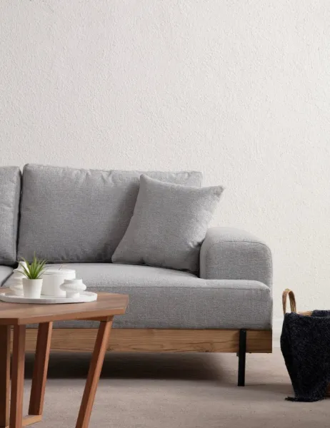 Trojmiestna pohovka Eti Oak 3 Seater -Grey