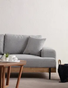 Trojmiestna pohovka Eti Oak 3 Seater -Grey