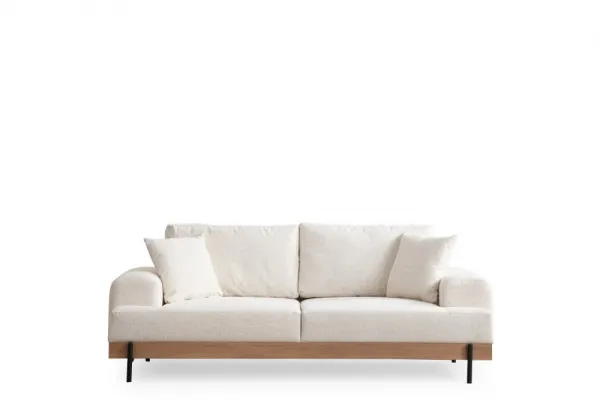Trojmiestna pohovka Eti Oak 3 Seater - White