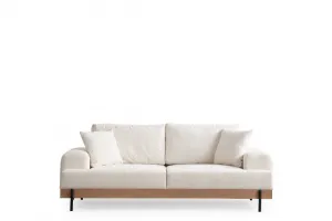 Trojmiestna pohovka Eti Oak 3 Seater - White