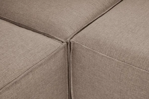 Hanah Home Rohová sedací souprava Fora 296 cm hnědá pravá