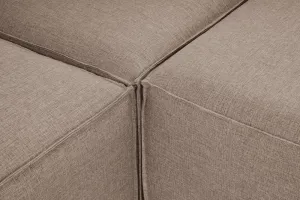 Hanah Home Rohová sedací souprava Fora 296 cm hnědá pravá