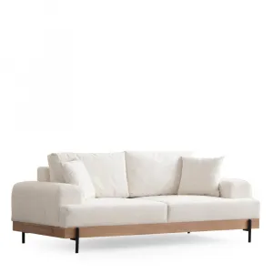 Trojmiestna pohovka Eti Oak 3 Seater - White