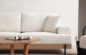 Trojmiestna pohovka Eti Oak 3 Seater - White