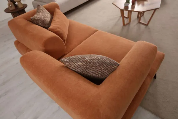 Dvojmiestna pohovka Hera - Orange, Black