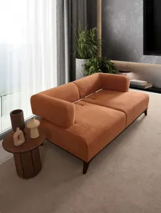 Dvojmiestna pohovka Hera - Orange, Black