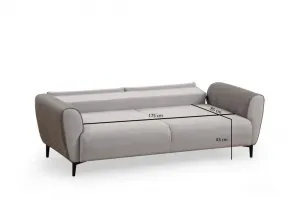 Trojmiestna rozkladacia pohovka Aren - Grey