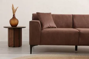 Rohová sedacia súprava / Rohová pohovka New Petra R Corner - Cognac