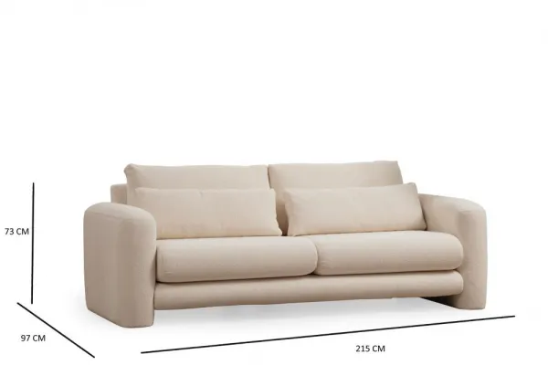 Trojmiestna pohovka Lily Cream - 3