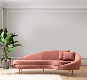 Trojmiestna pohovka Eses Right - Pink