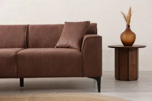 Rohová sedacia súprava / Rohová pohovka New Petra L Corner - Cognac