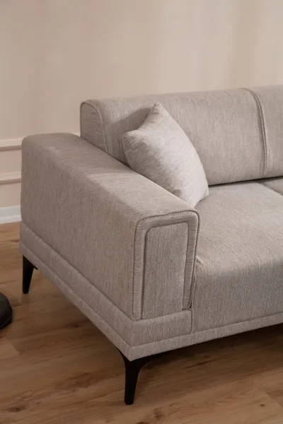 Hanah Home Rohová sedací souprava Horizon 250 cm světle hnědá pravá