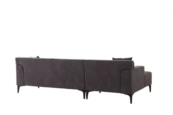 Rohová sedacia súprava / Rohová pohovka New Petra L Corner - Anthracite