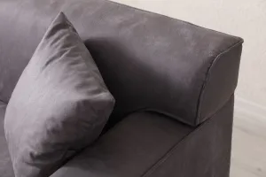 Rohová sedacia súprava / Rohová pohovka New Petra L Corner - Anthracite
