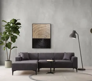Rohová sedacia súprava / Rohová pohovka New Petra L Corner - Anthracite