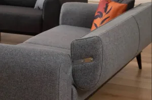 Trojmiestna rozkladacia pohovka Kapri 3 Seater - Light Grey