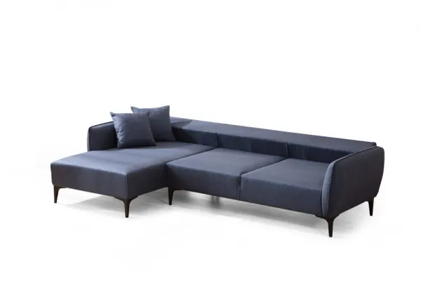 Hanah Home Rohová sedací souprava Belissimo 270 cm modrá levá