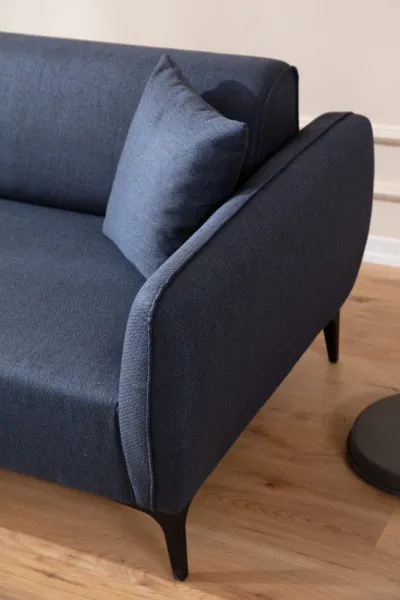Hanah Home Rohová sedací souprava Belissimo 270 cm modrá levá
