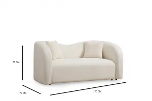 Dvojmiestna pohovka Asos Cream - 2
