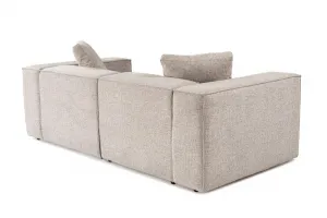 Hanah Home Dvoumístná pohovka Lora 220 cm mocha
